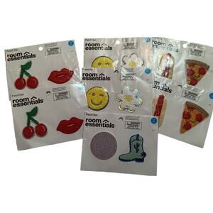 Room Essentials Patch Sets (14 patches) Adhesive NEW Cheeries Smile Pizza etc.